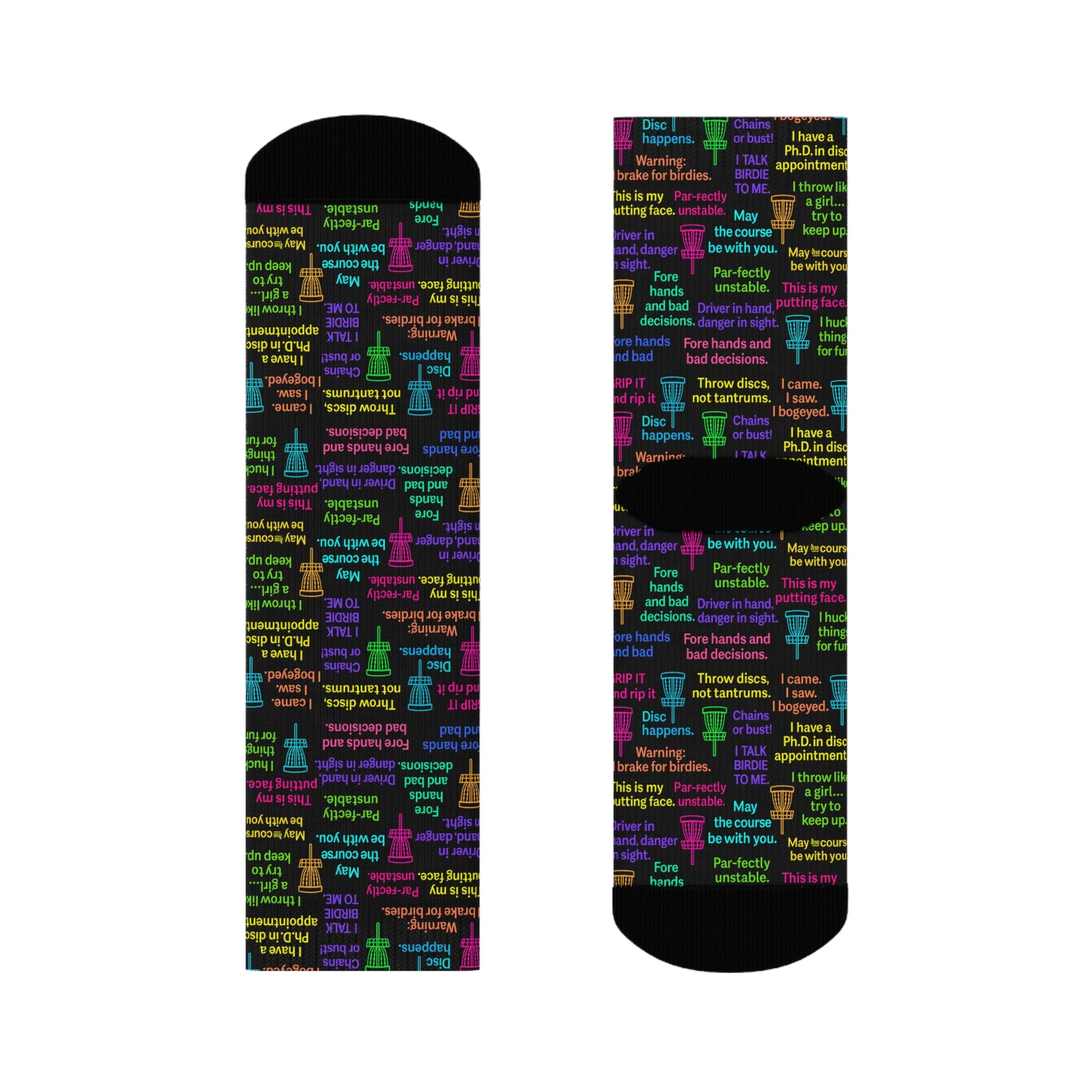 Colorful Motivational Crew Sock