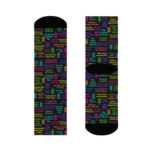 Colorful Motivational Crew Sock