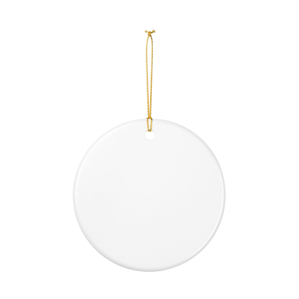 Ceramic Merry Hyzer-mas  Disc Ornament