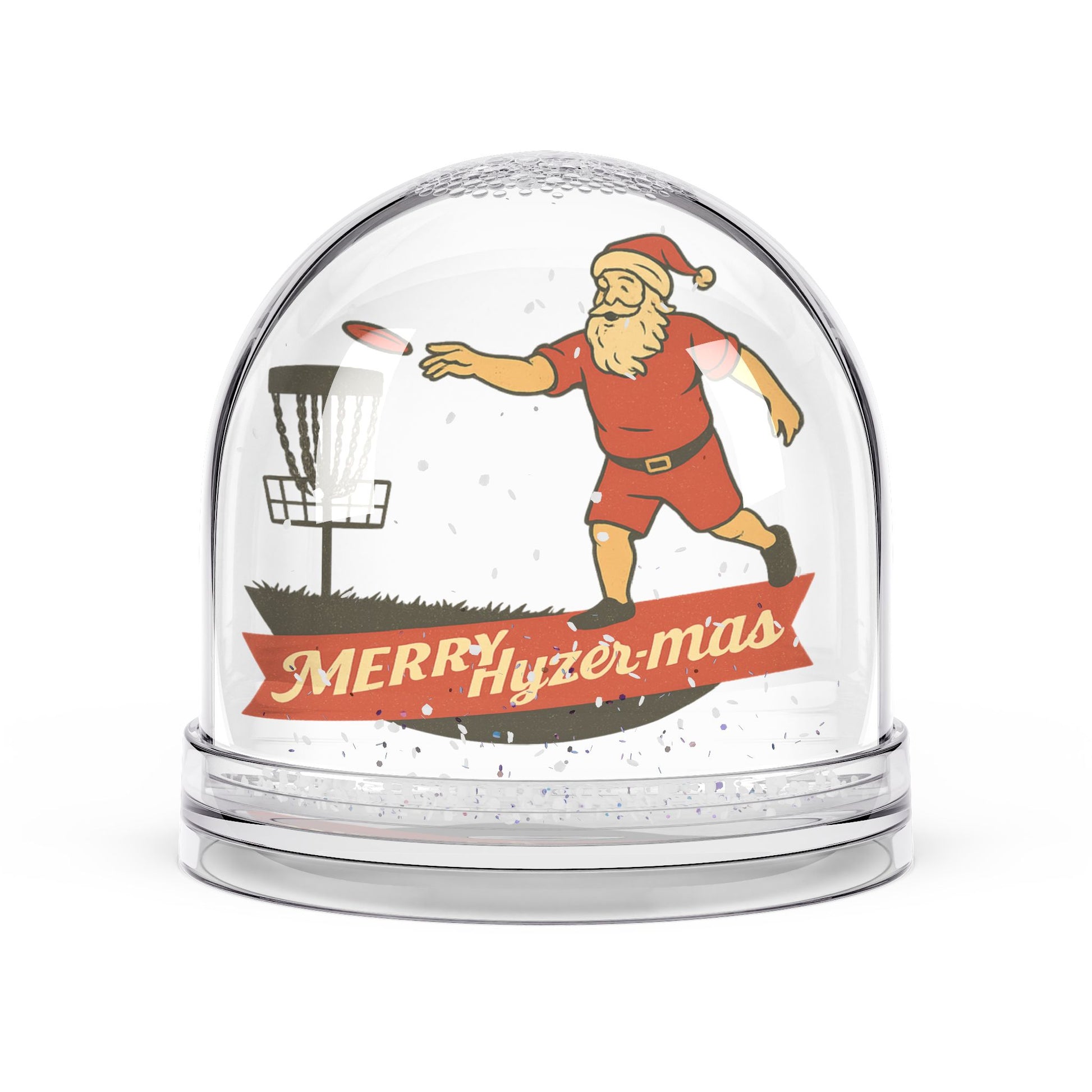 Festive Snow Globe Merry Hyzer- mas