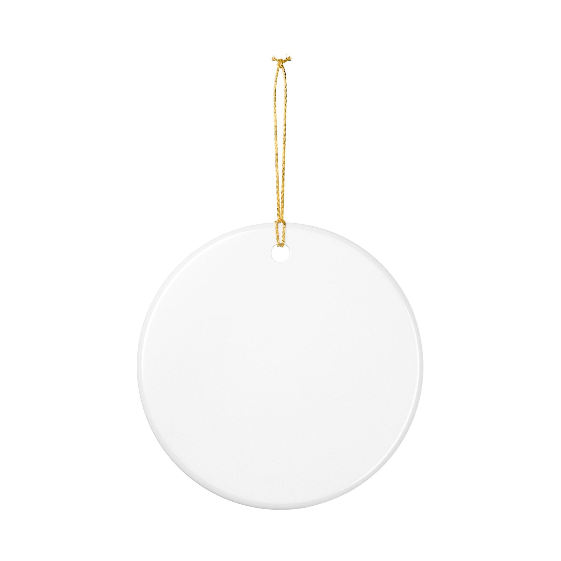 Season's Greetings Ceramic Ornament