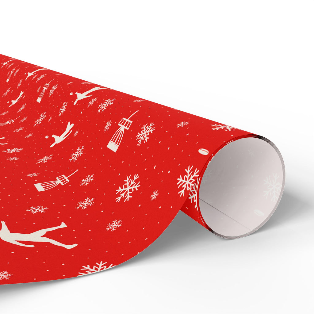 Snowflake Disc Golf Wrapping Paper
