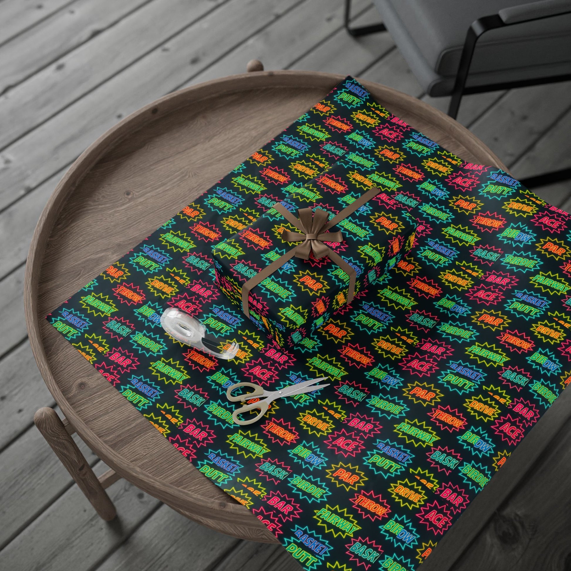 Colorful Neon Wrapping Paper
