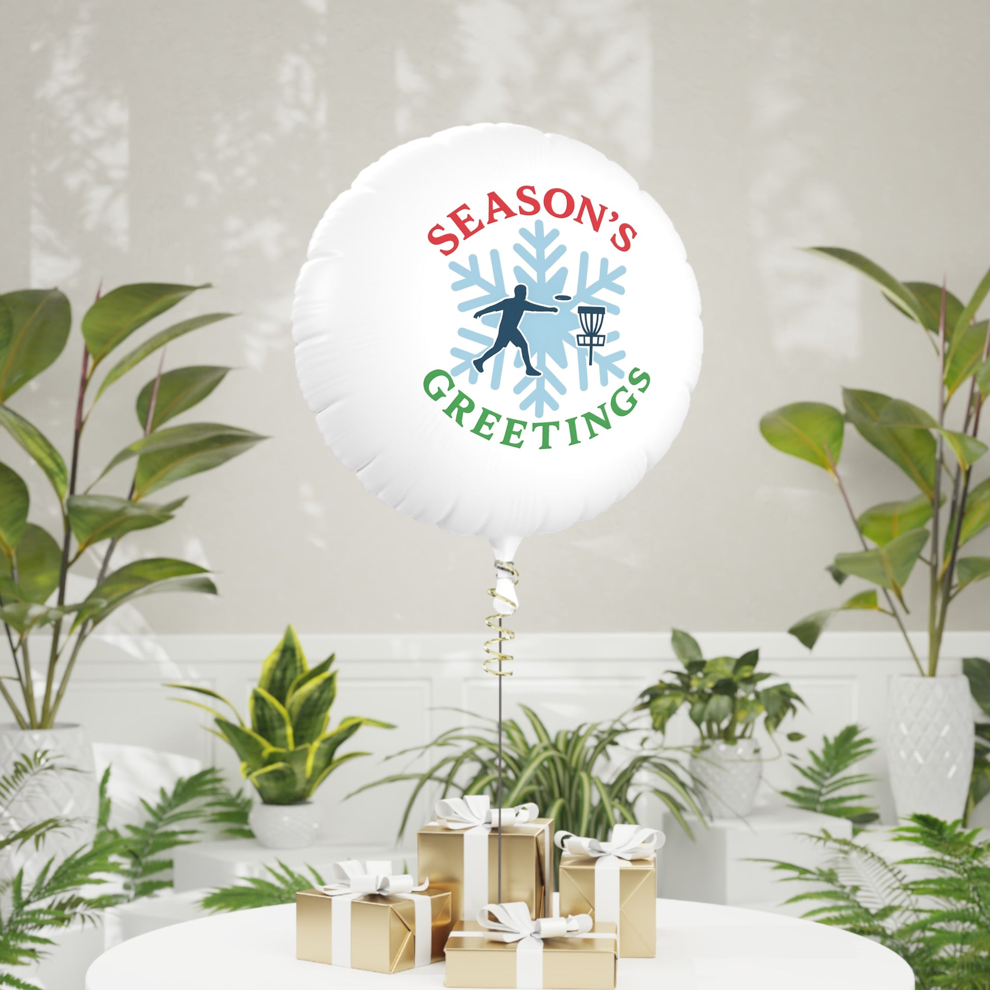 Season's Greetings Mylar Helium Balloon