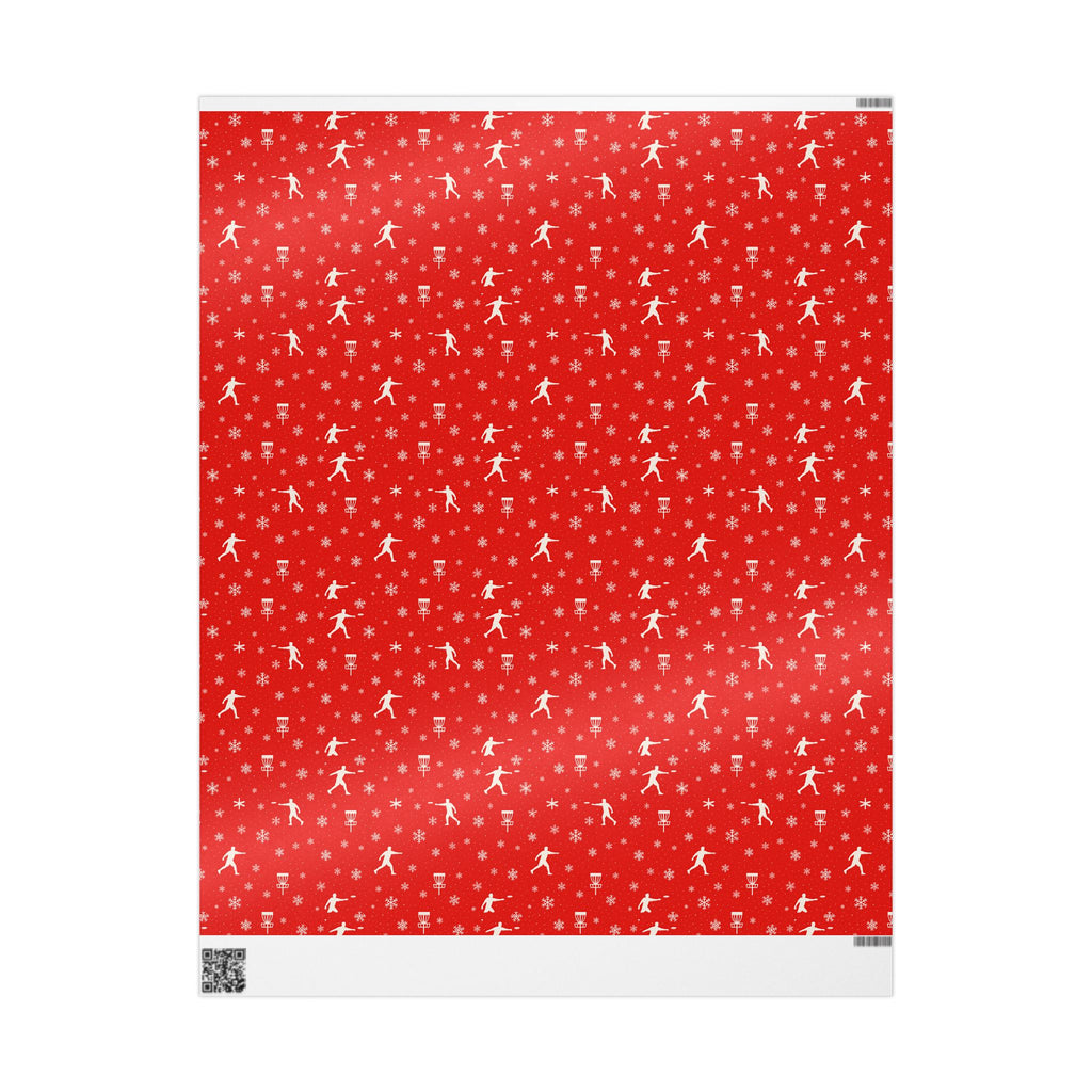 Snowflake Disc Golf Wrapping Paper