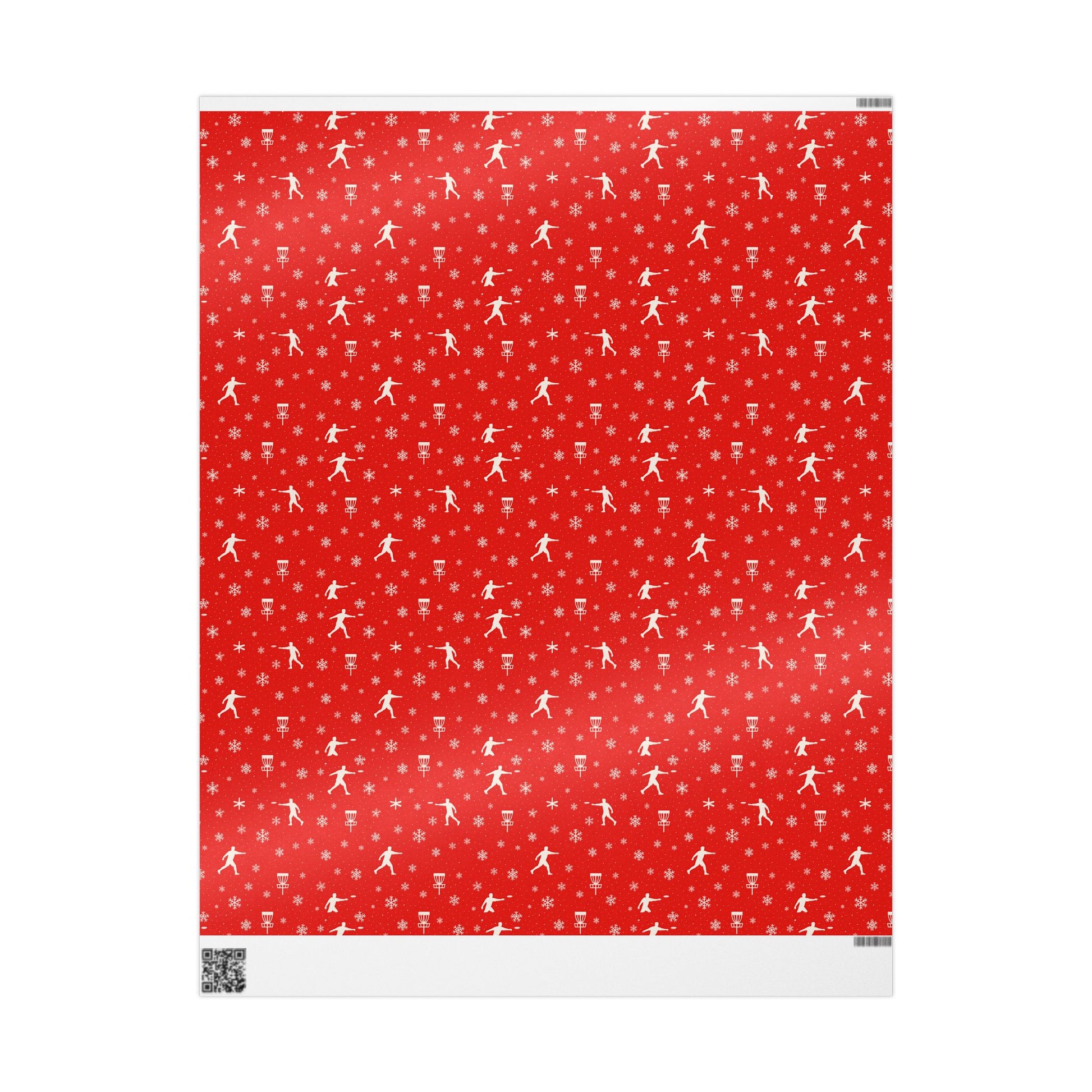 Snowflake Disc Golf Wrapping Paper