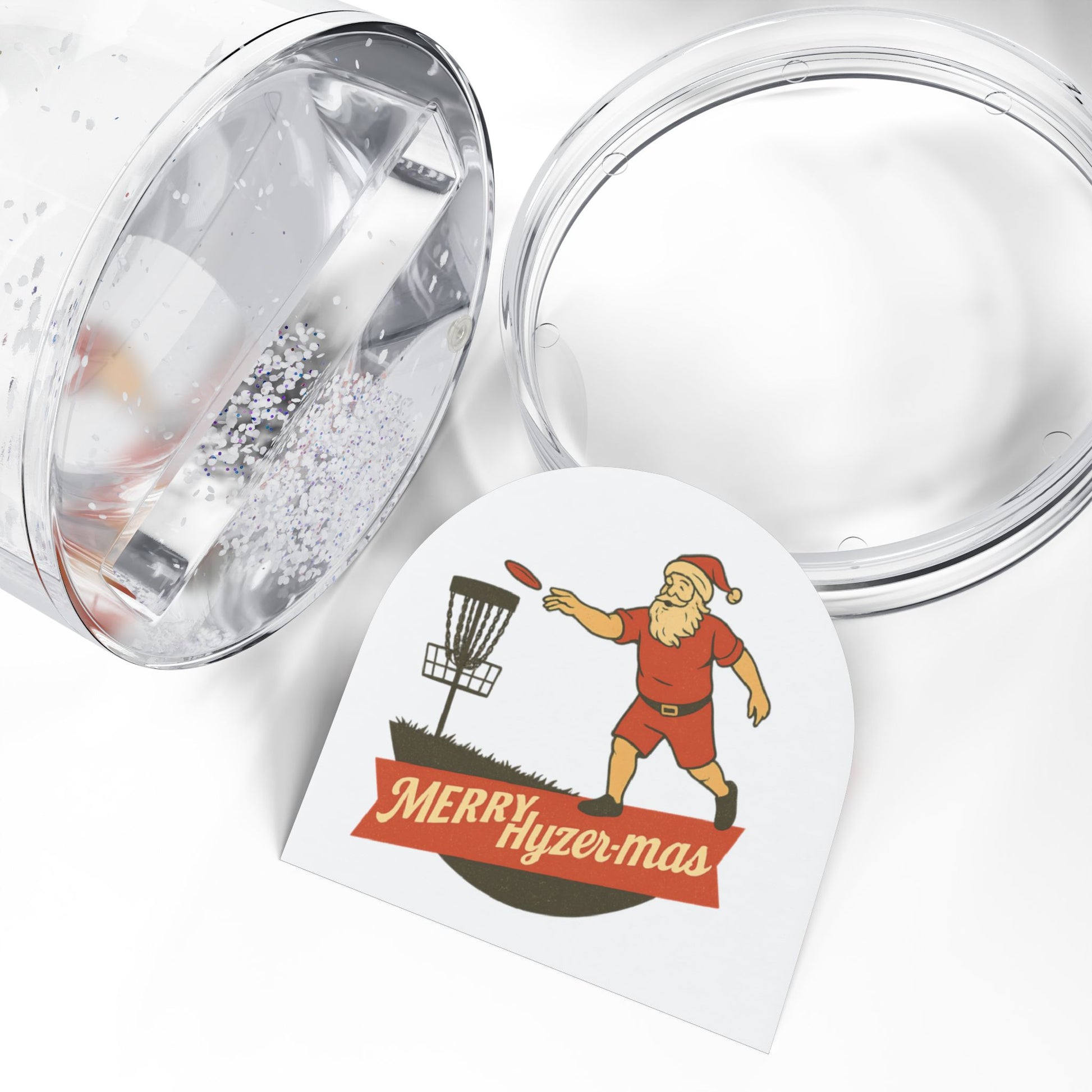 Festive Snow Globe Merry Hyzer- mas