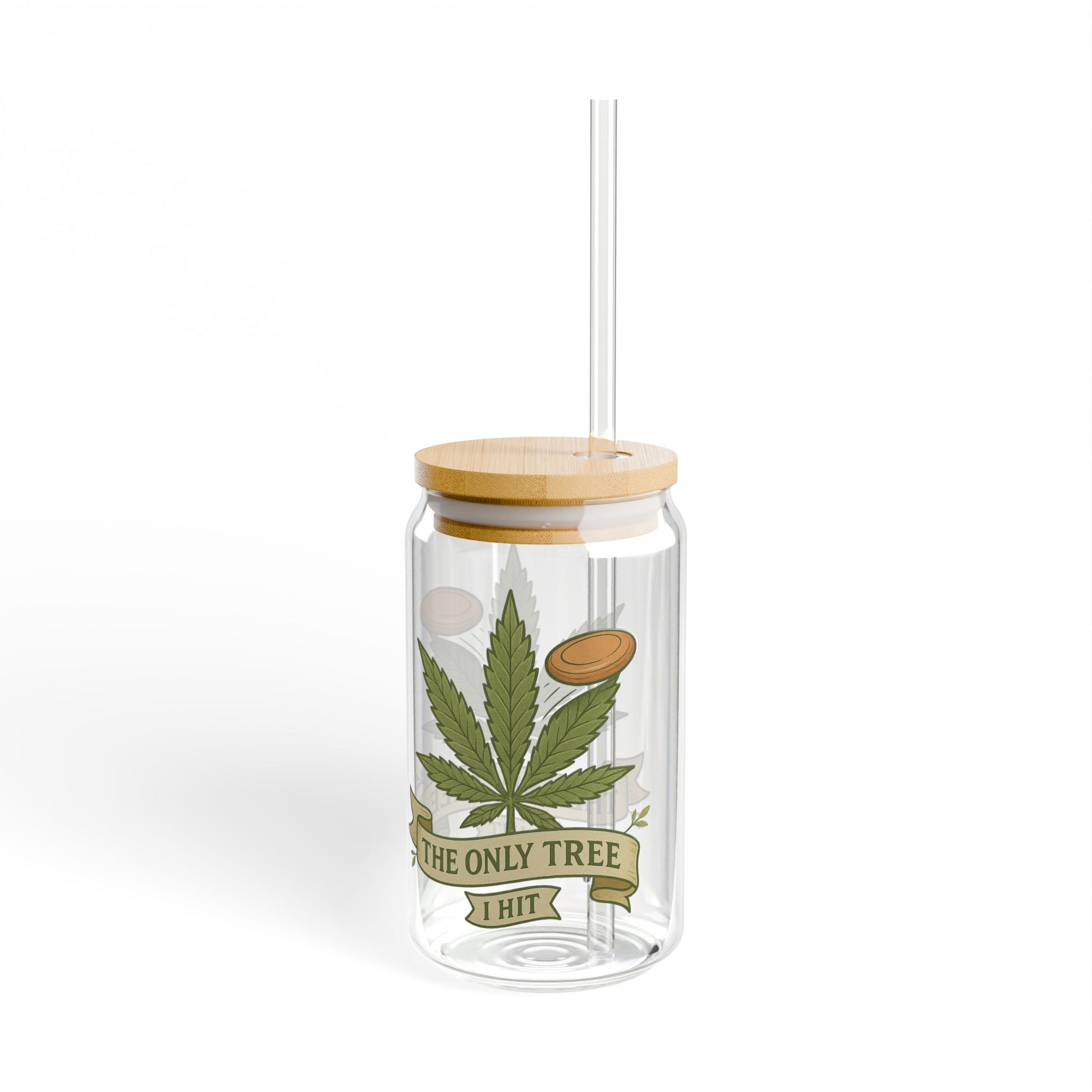 Stylish Sipper Glass, 16oz - Trees I Hit