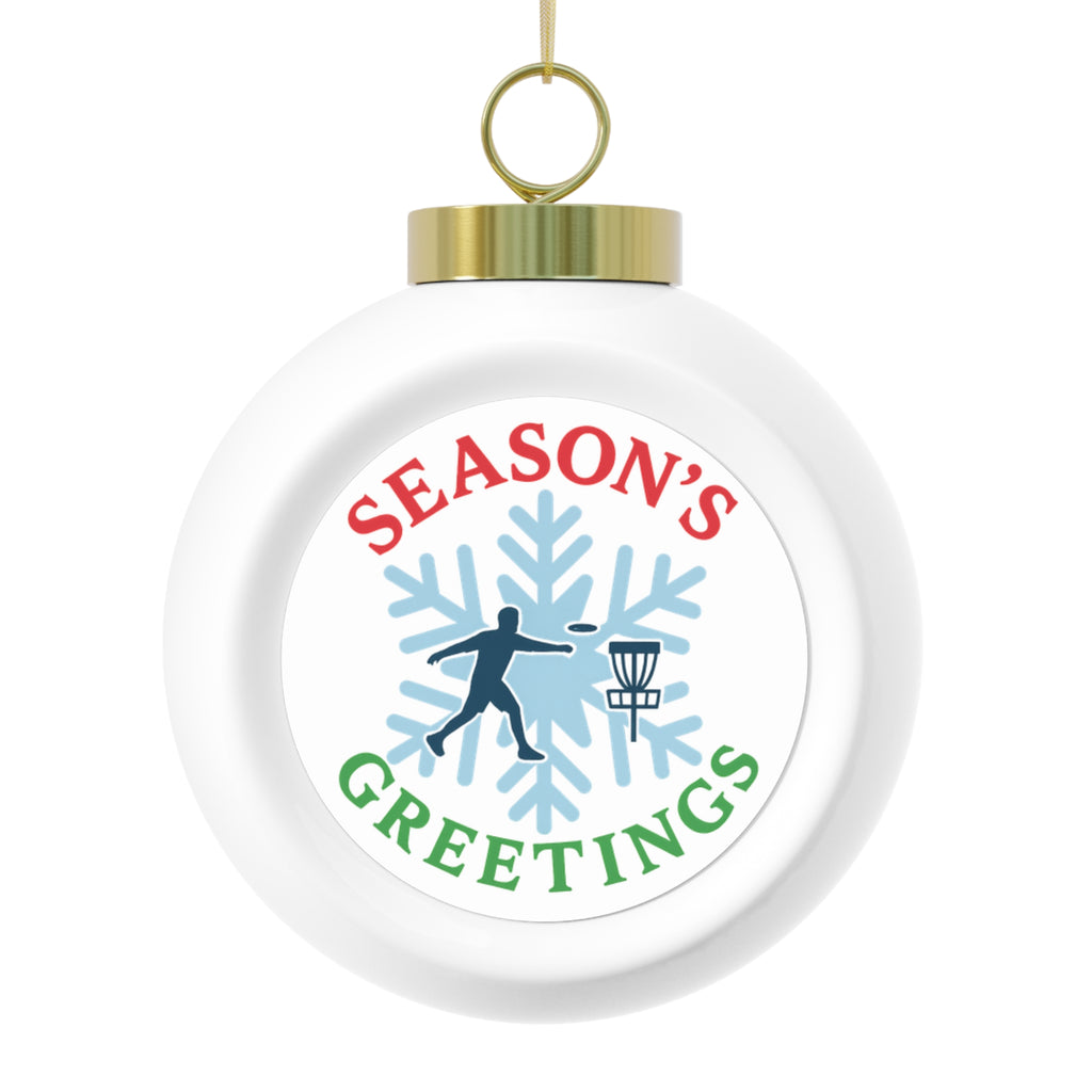 Christmas Ball Ornament Seasons Greetings