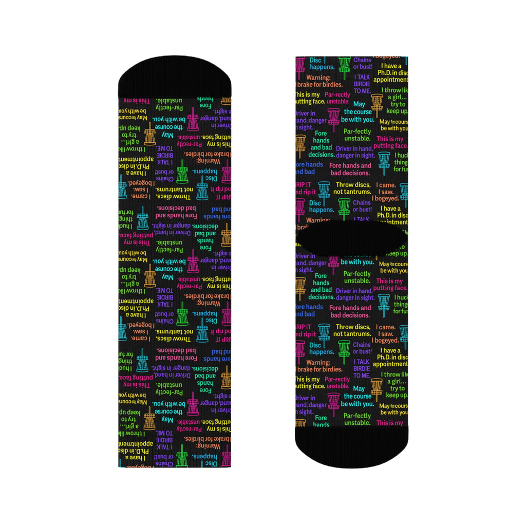 Colorful Motivational Crew Sock