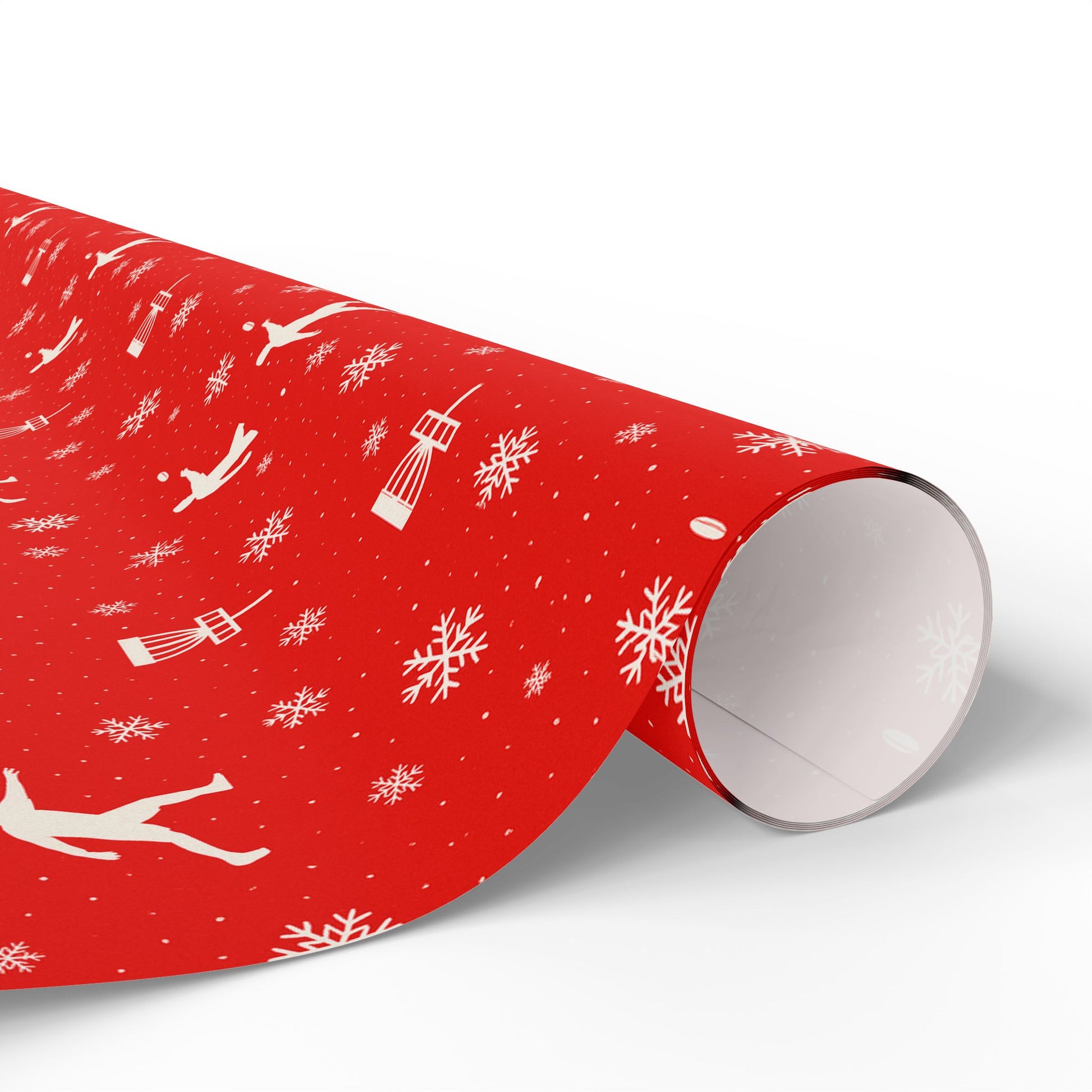 Snowflake Disc Golf Wrapping Paper