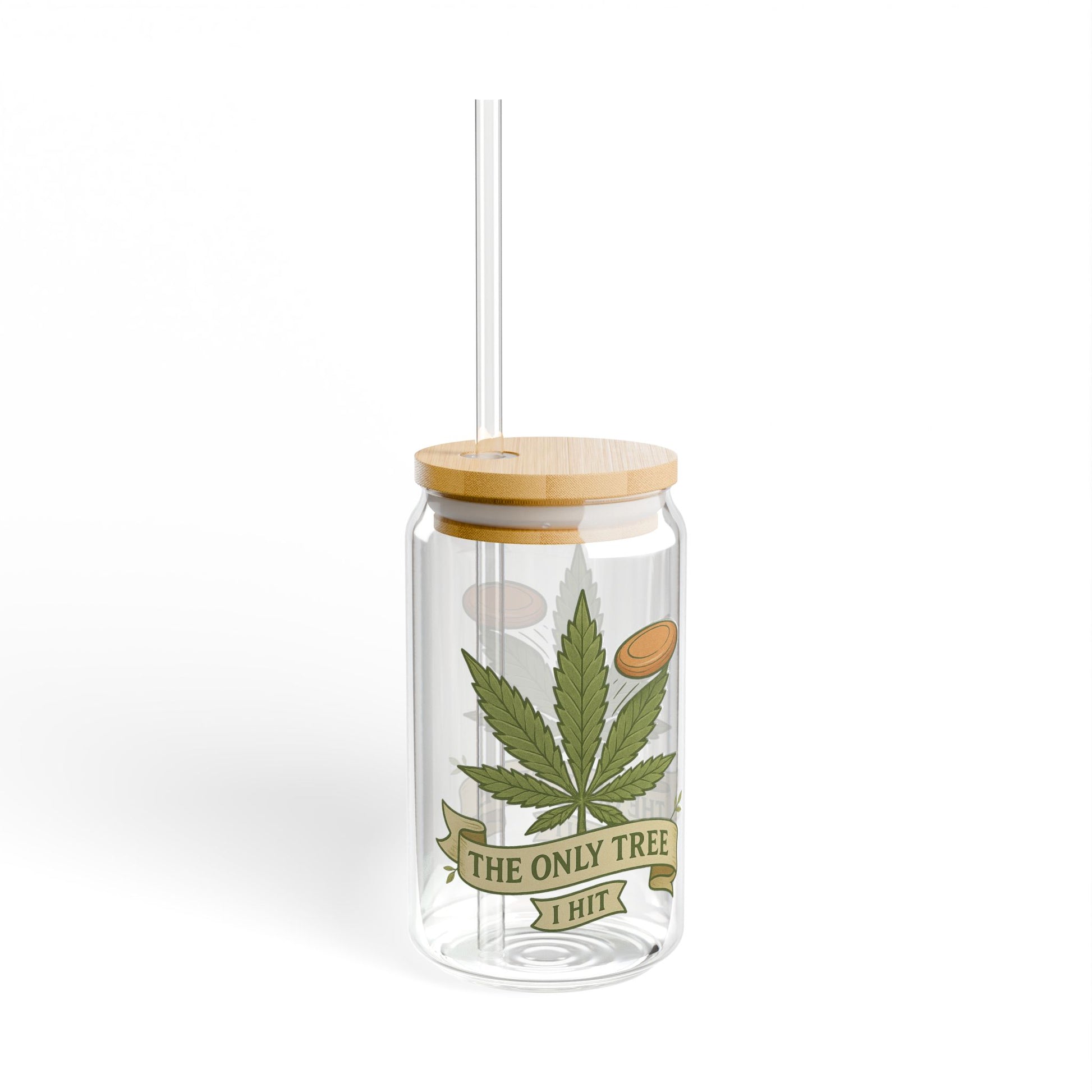 Stylish Sipper Glass, 16oz - Trees I Hit