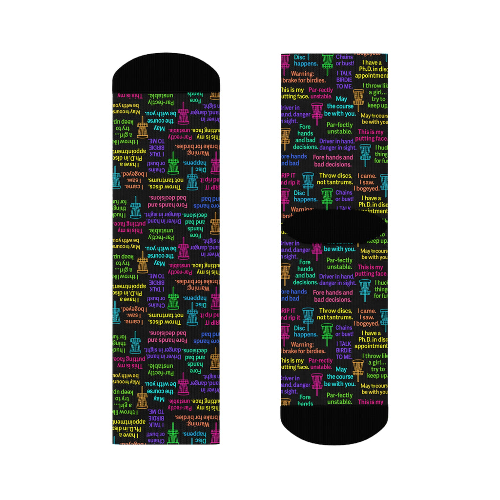Colorful Motivational Crew Sock