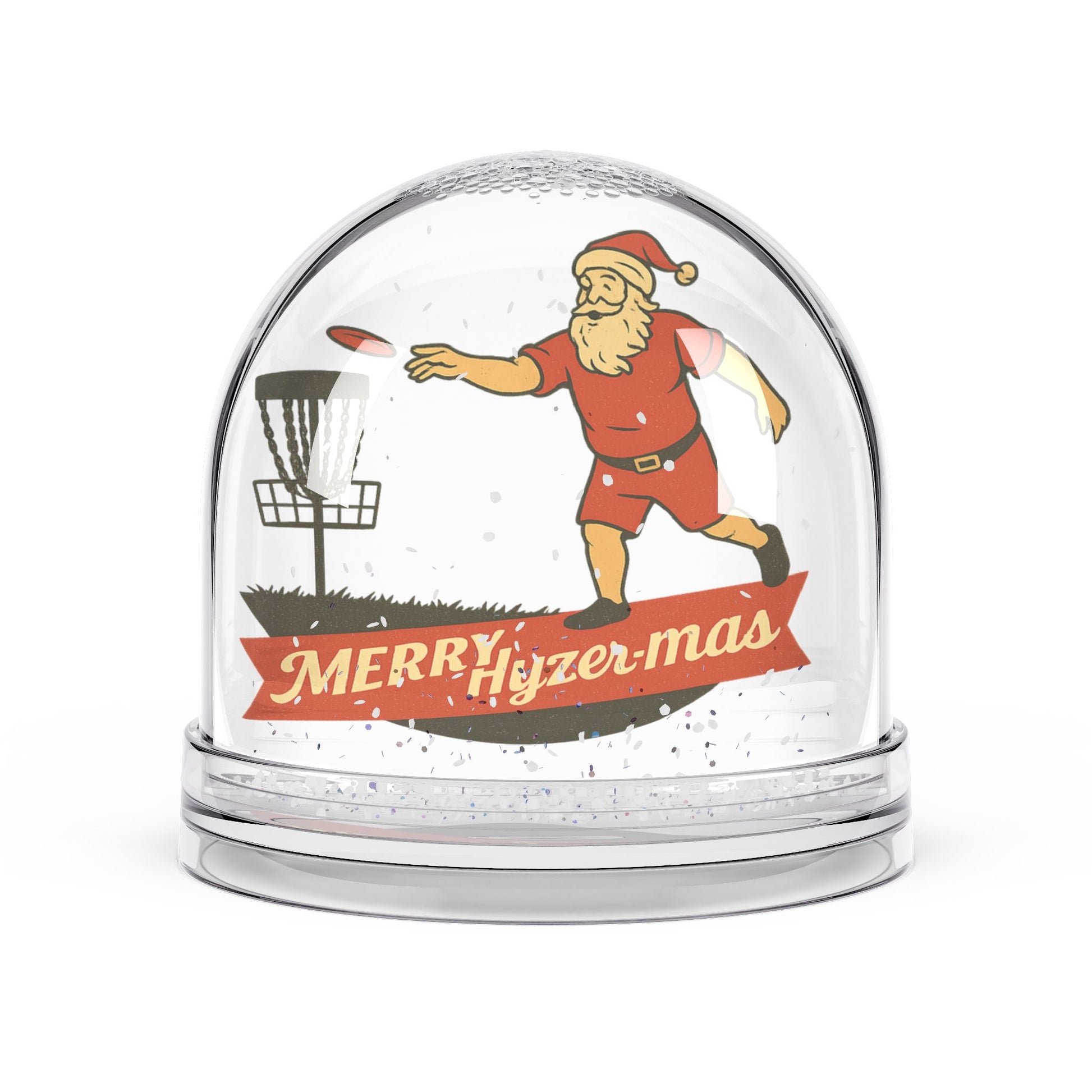 Festive Snow Globe Merry Hyzer- mas