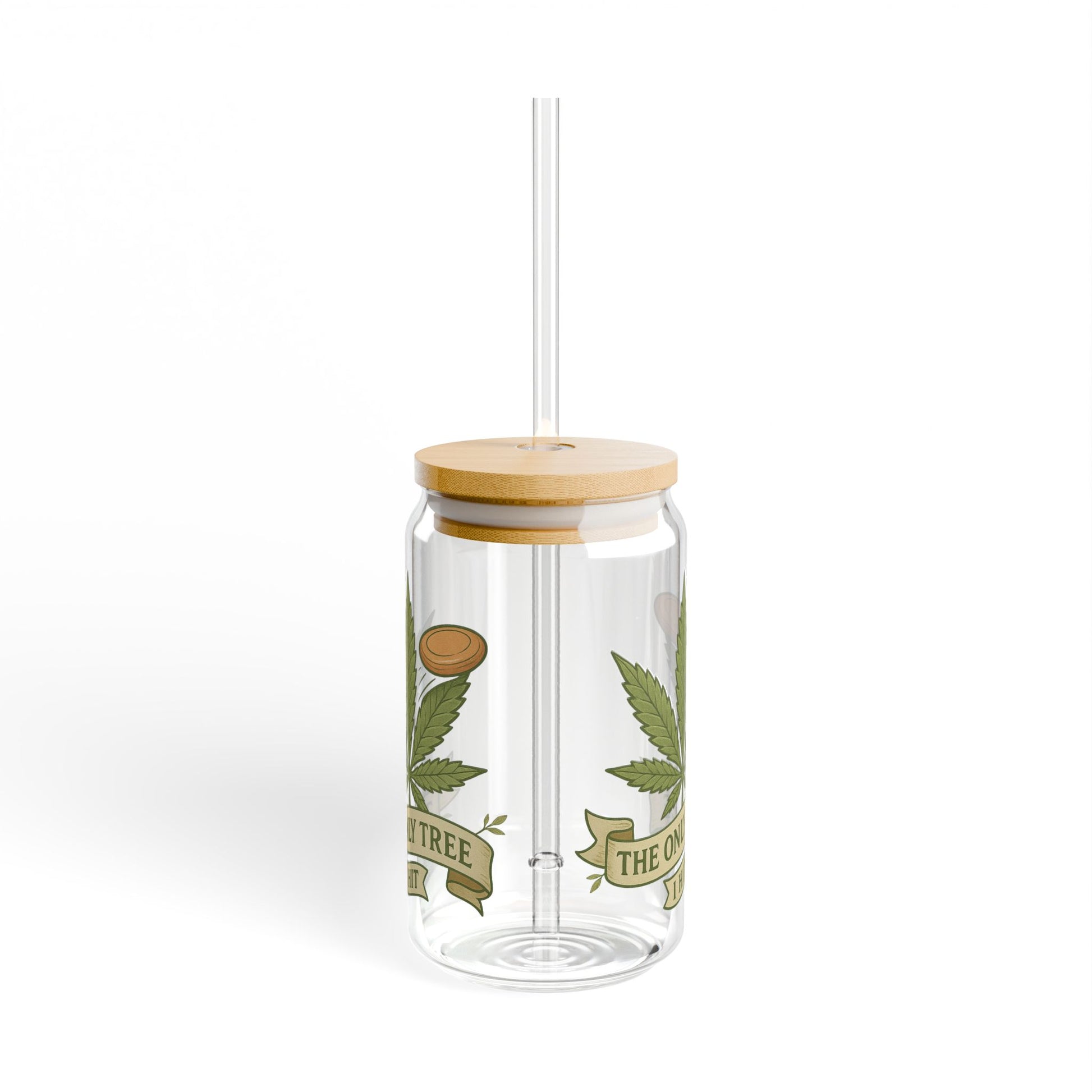 Stylish Sipper Glass, 16oz - Trees I Hit