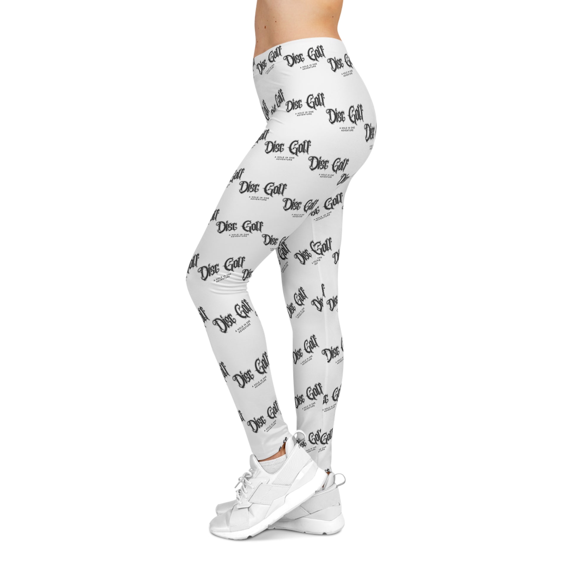 Womens Leggins with Disc Golf Print