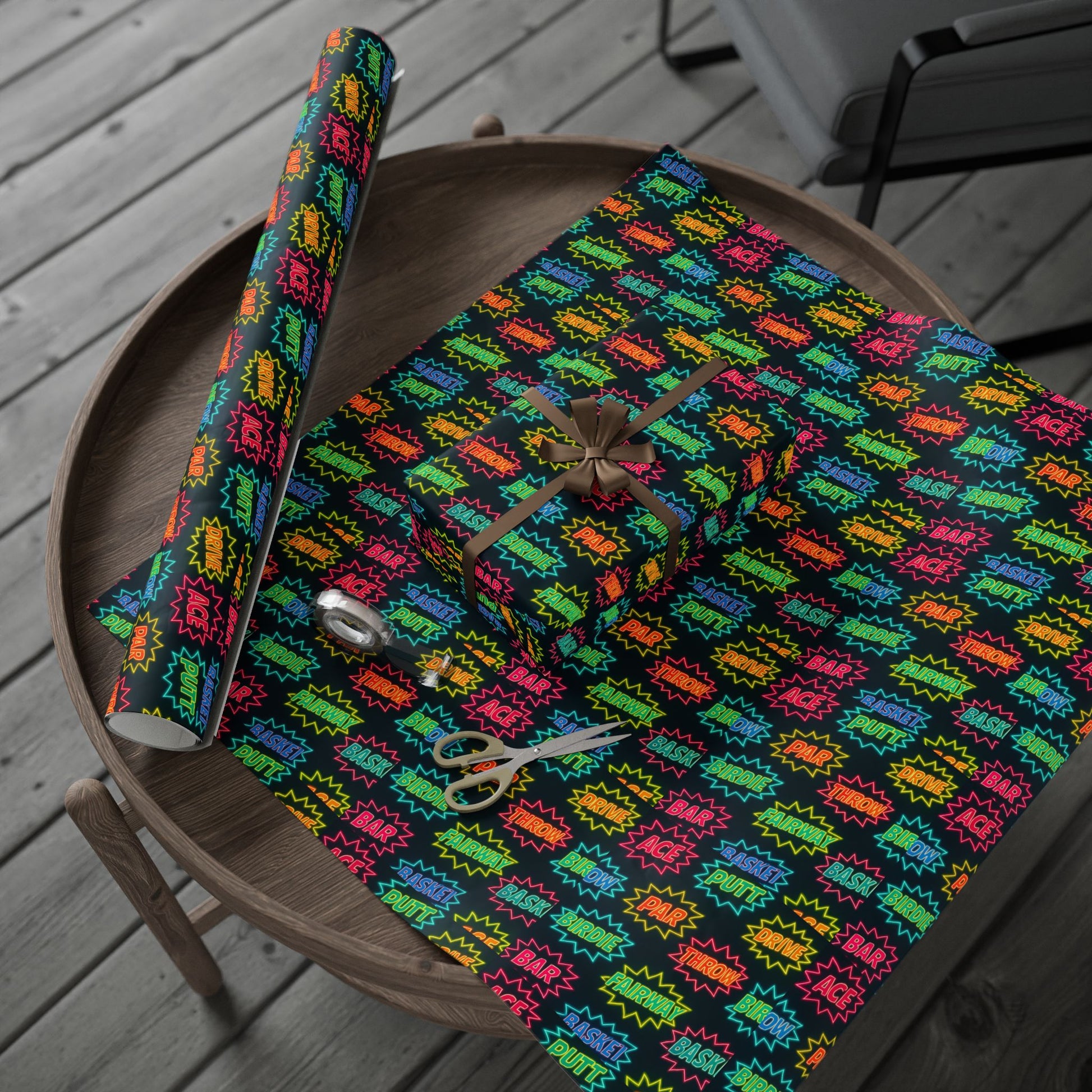 Colorful Neon Wrapping Paper
