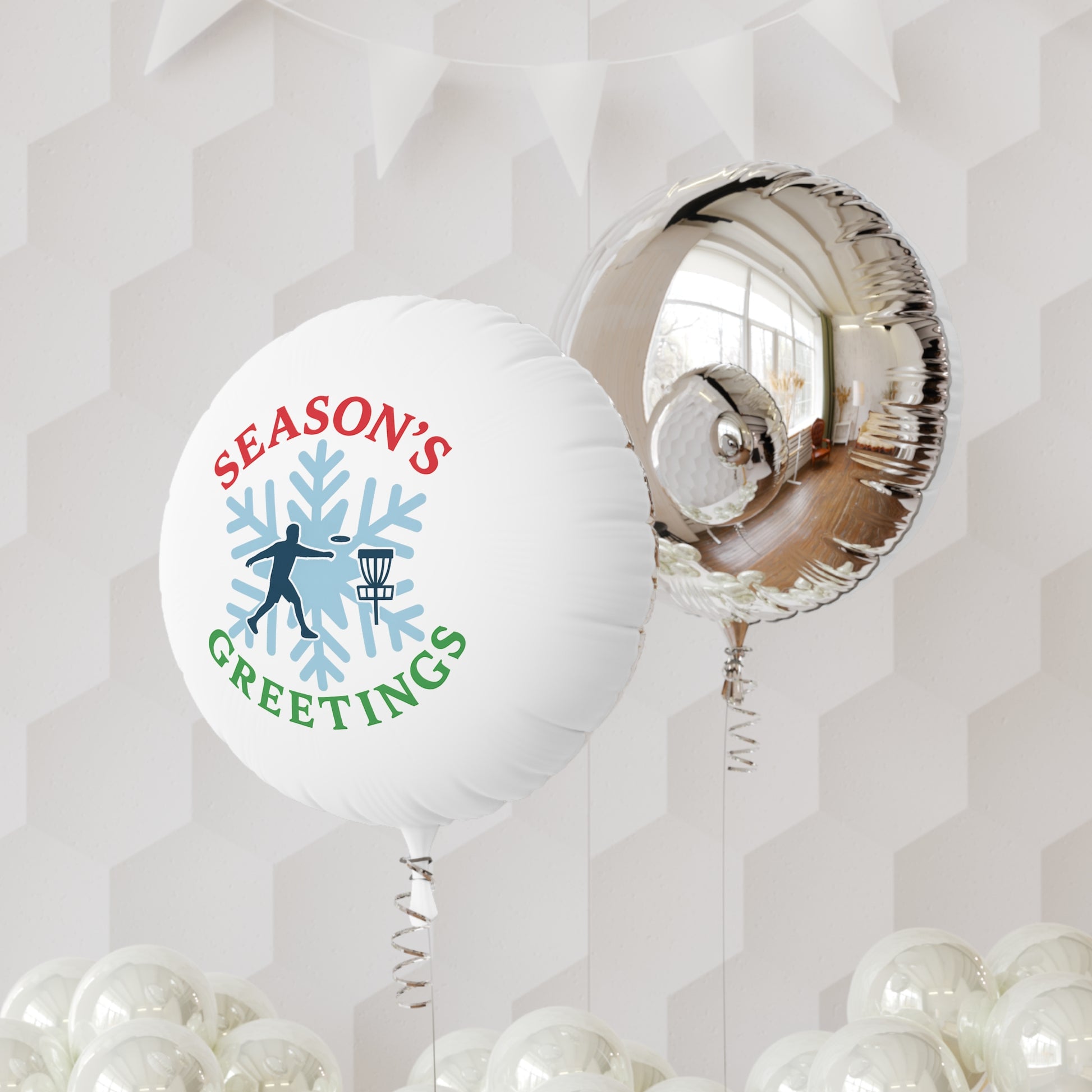 Season's Greetings Mylar Helium Balloon