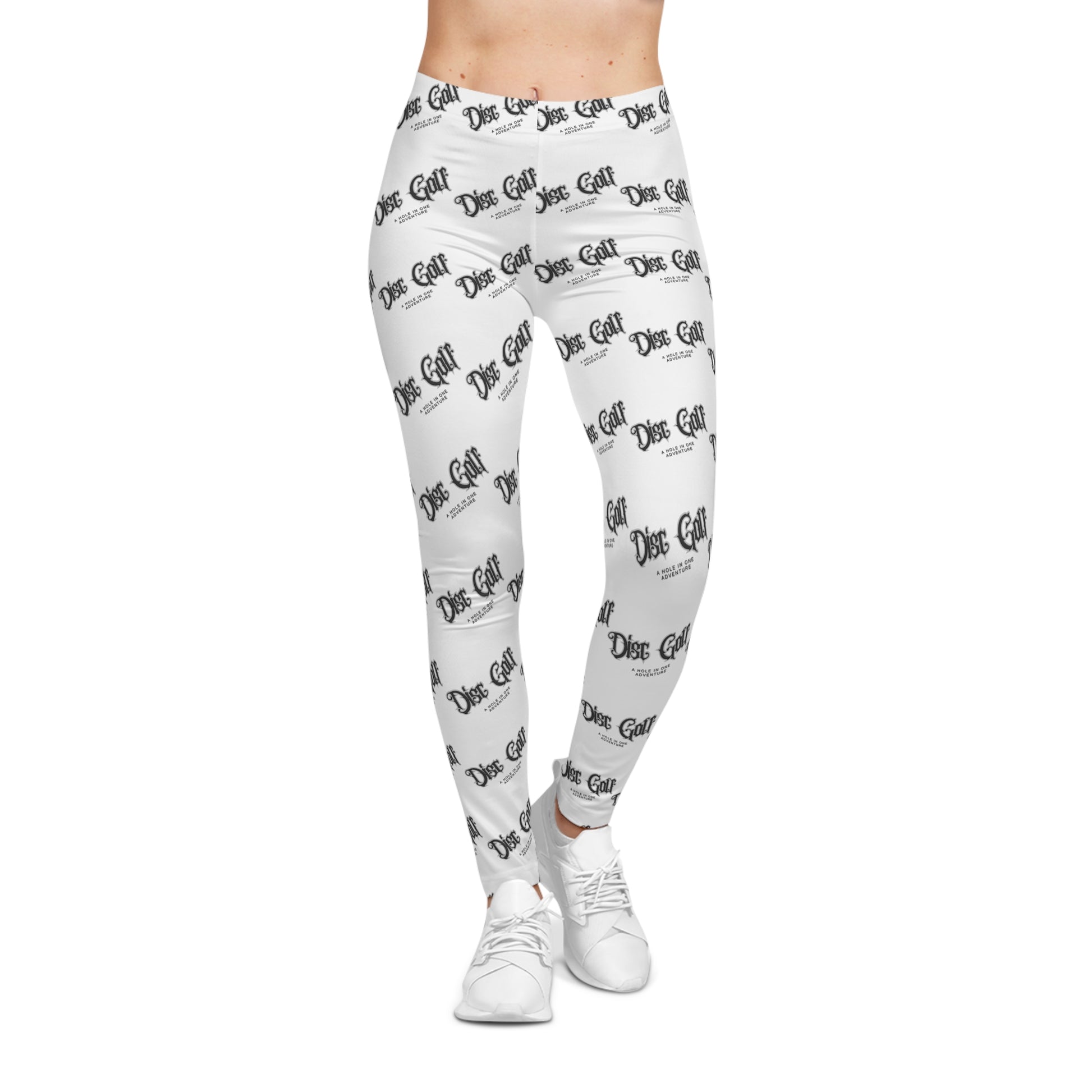 Womens Leggins with Disc Golf Print