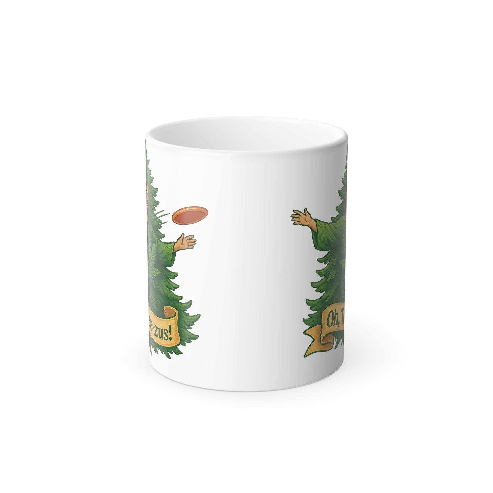 Color Morphing Mug - Fun Christmas Gift, Holiday Cheer Cup, Unique Coffee Mug, Novelty Present, Tree Design