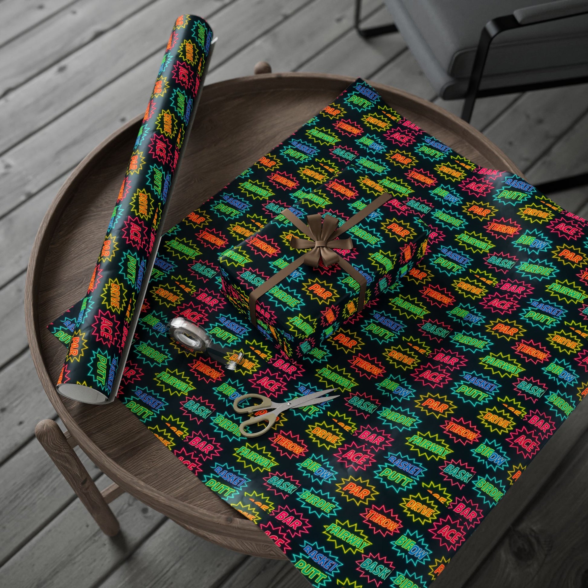 Colorful Neon Wrapping Paper