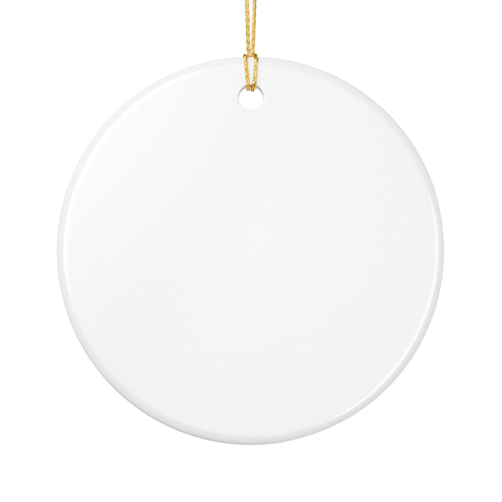 Ceramic Merry Hyzer-mas  Disc Ornament