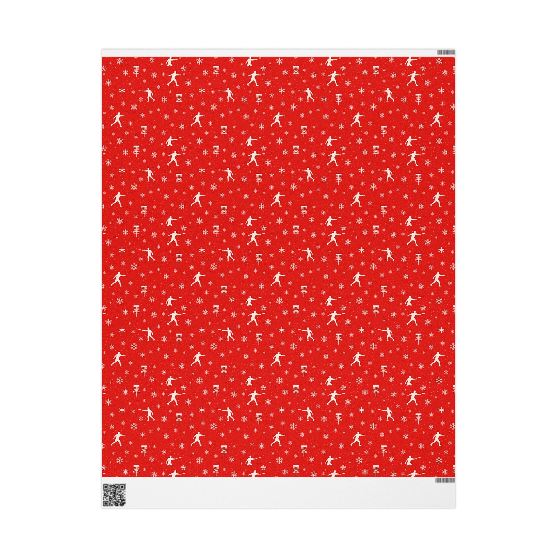Snowflake Disc Golf Wrapping Paper